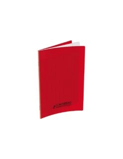 Cahier Conquerant 24x32 Cm 140 Pages Rouge Grand Carreaux Polypro
