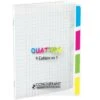 Cahier Conquerant 4 En 1 Quattro 17 X 22 Cm 140p Seyès -Scolaires Fournitures Magasin cahier conquerant 4 en 1 quattro 17 x 22 cm 140p seyes