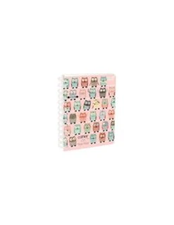 Cahier De Textes Animascot Spirales Hiboux - 17 X 22 Cm