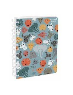 Cahier De Textes Animascot Spirales Safari - 17 X 22 Cm