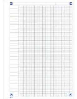 Oxford NoteBook Cahier à Spirales A4+ 160 Pages 5x5 Mm -Scolaires Fournitures Magasin cahier oxford notebook a4 160 pages 5x5 8