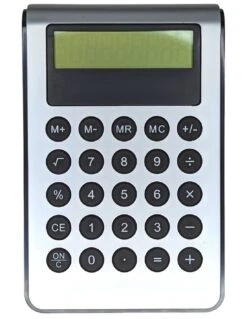 Calculatrice De Table Grise Avec Ecran Lcd 16cm