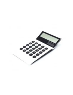 Calculatrice Solaire De Bureau Blanche