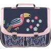 Cartable 2 Boucles Tann's Toucan Assya Bleu Marine 35 Cm -Scolaires Fournitures Magasin cartable 35 cm 2 boucles tann s les fantaisies assya bleu marine