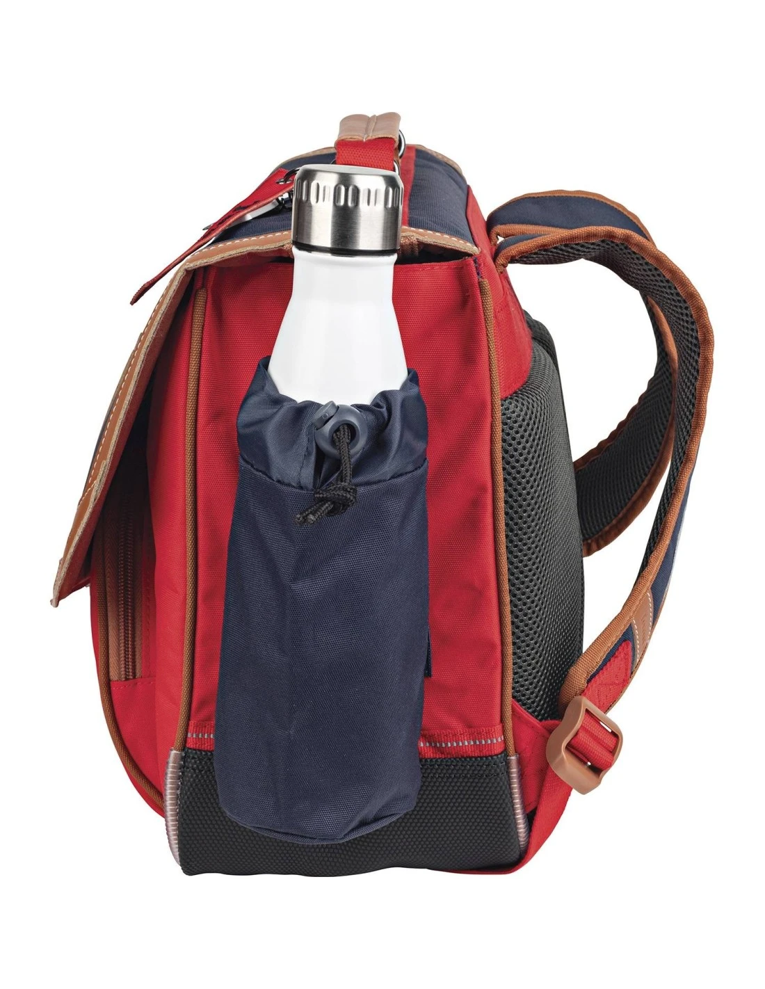 Cartable Tann's 38 Cm Avec Poche Gourde Arthur Bleu/Rouge 4 Cartable Tann's 38 Cm Avec Poche Gourde Arthur Bleu/Rouge – Image 2