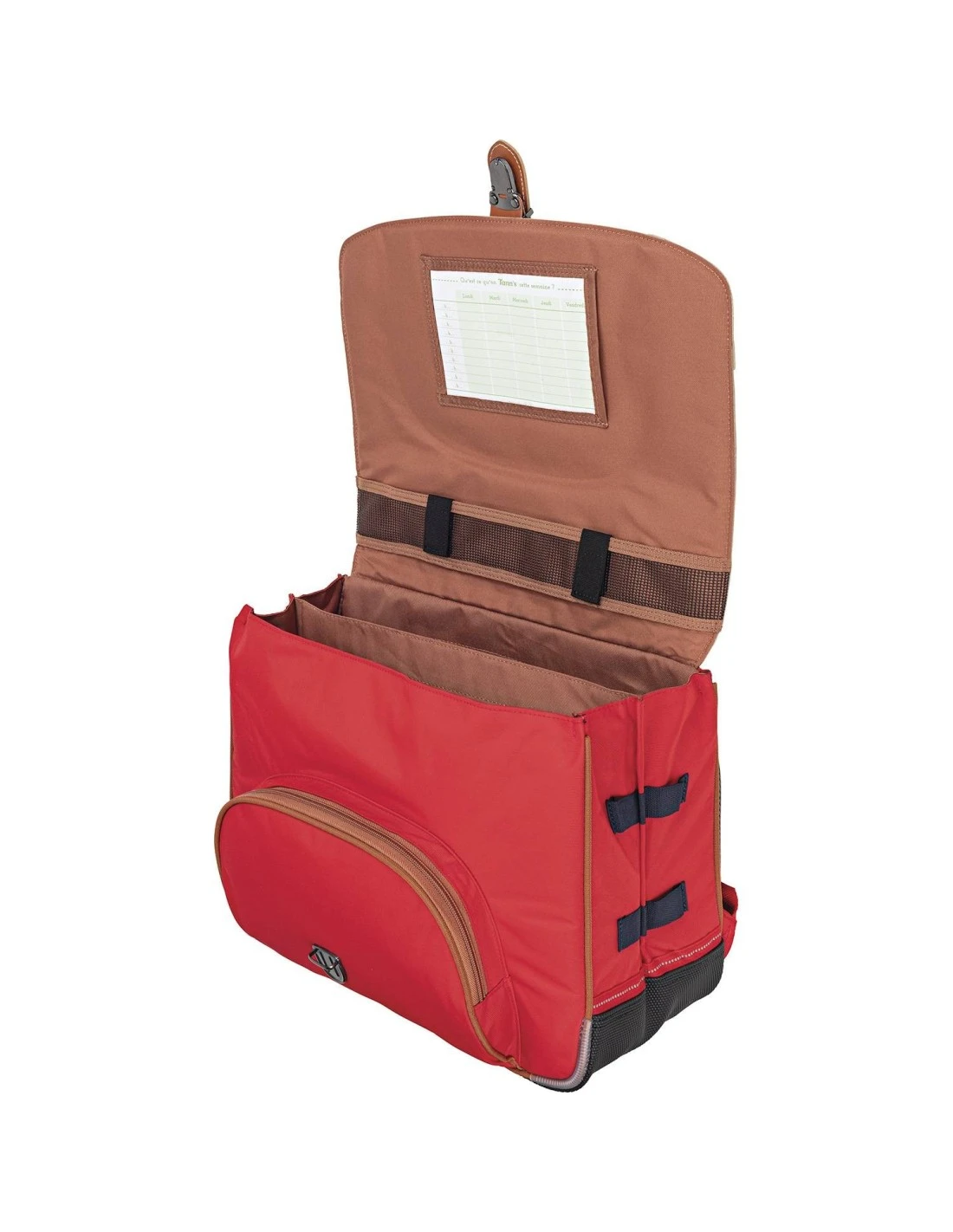 Cartable Tann's 38 Cm Avec Poche Gourde Arthur Bleu/Rouge 7 Cartable Tann's 38 Cm Avec Poche Gourde Arthur Bleu/Rouge – Image 5