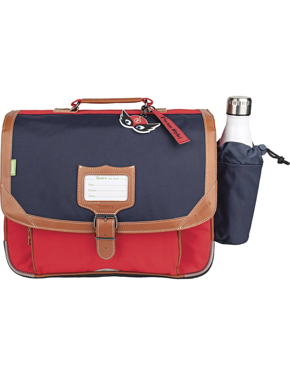 Cartable Tann's 38 Cm Avec Poche Gourde Arthur Bleu/Rouge 3 Cartable Tann's 38 Cm Avec Poche Gourde Arthur Bleu/Rouge