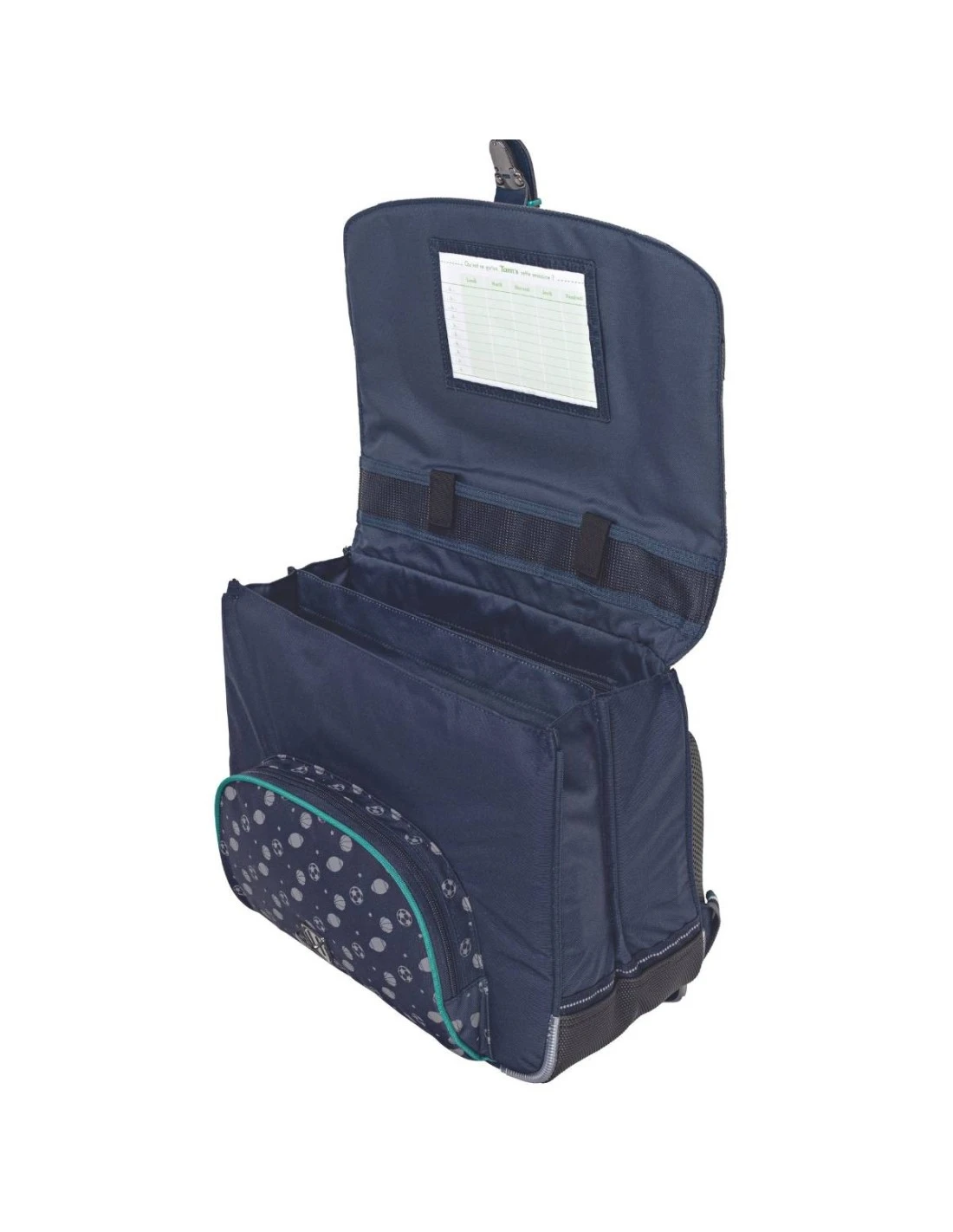 Cartable Tann's Alexandre Vert Sport 38 Cm 5 Cartable Tann's Alexandre Vert Sport 38 Cm – Image 3