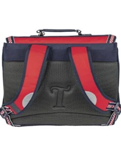 Cartable Tann's Noé Rouge/Bleu 38 Cm -Scolaires Fournitures Magasin cartable 38 cm tann s les signatures noe rouge bleu 1