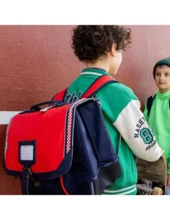 Cartable Tann's Noé Rouge/Bleu 38 Cm -Scolaires Fournitures Magasin cartable 38 cm tann s les signatures noe rouge bleu 3