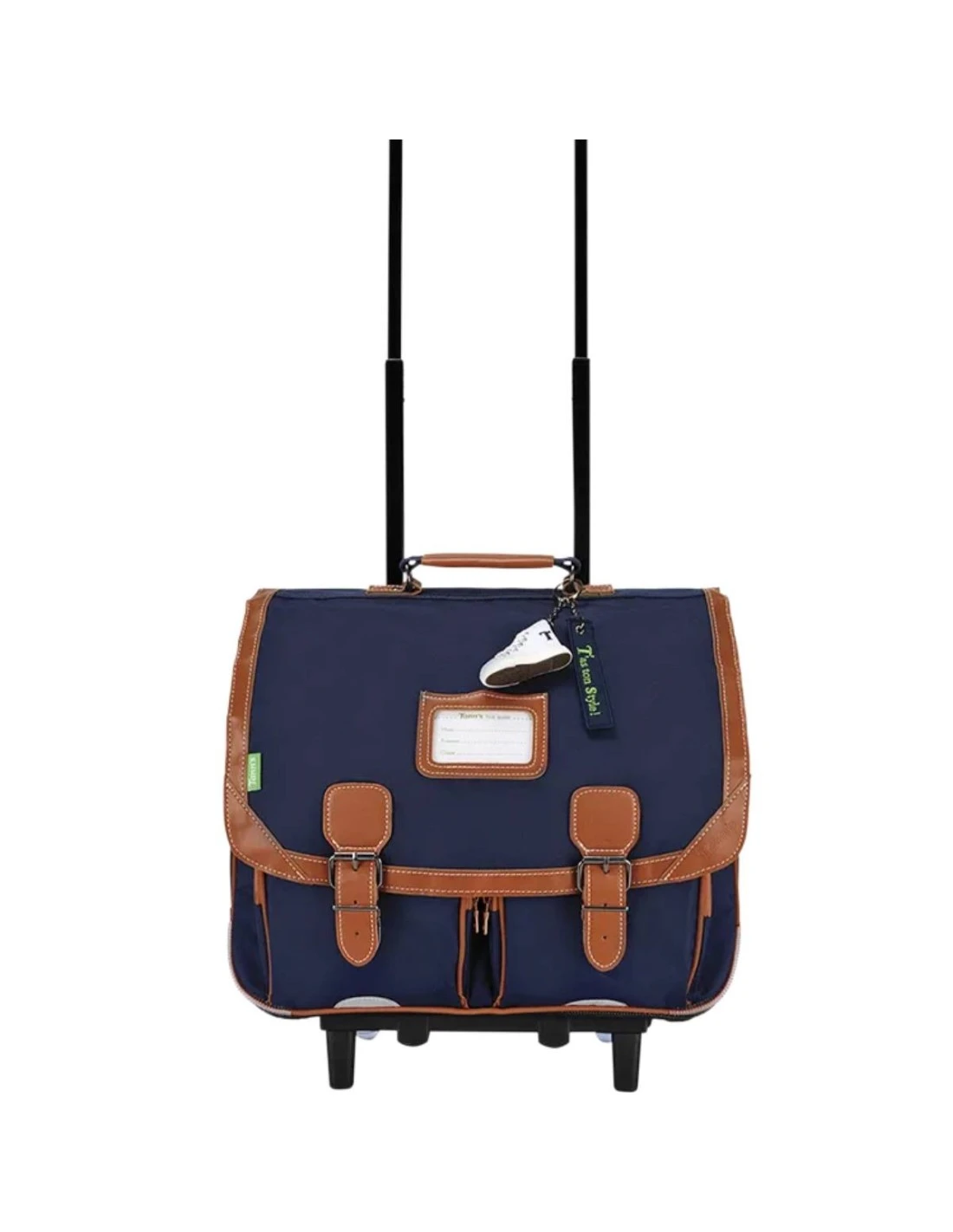 Cartable à Roulette Tann's 41 Cm Camille Bleu Uni 3 Cartable à Roulette Tann's 41 Cm Camille Bleu Uni