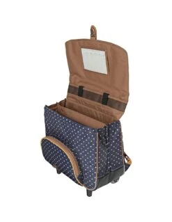 Cartable à Roulettes 38 Cm Tann's Faustine Bleu/ Moutarde -Scolaires Fournitures Magasin cartable a roulettes 38 cm tann s faustine bleu moutarde 3