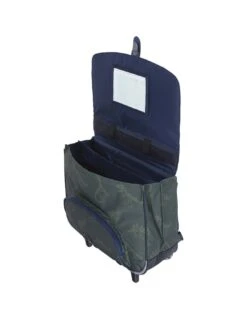 Cartable à Roulettes 38 Cm Tann's Timothée Kaki -Scolaires Fournitures Magasin cartable a roulettes 38 cm tann s timothee kaki 3