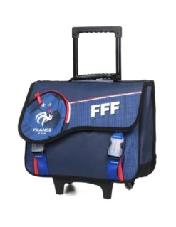 Cartable à Roulettes FEDERATION FRANÇAISE DE FOOTBALL Marine 41cm