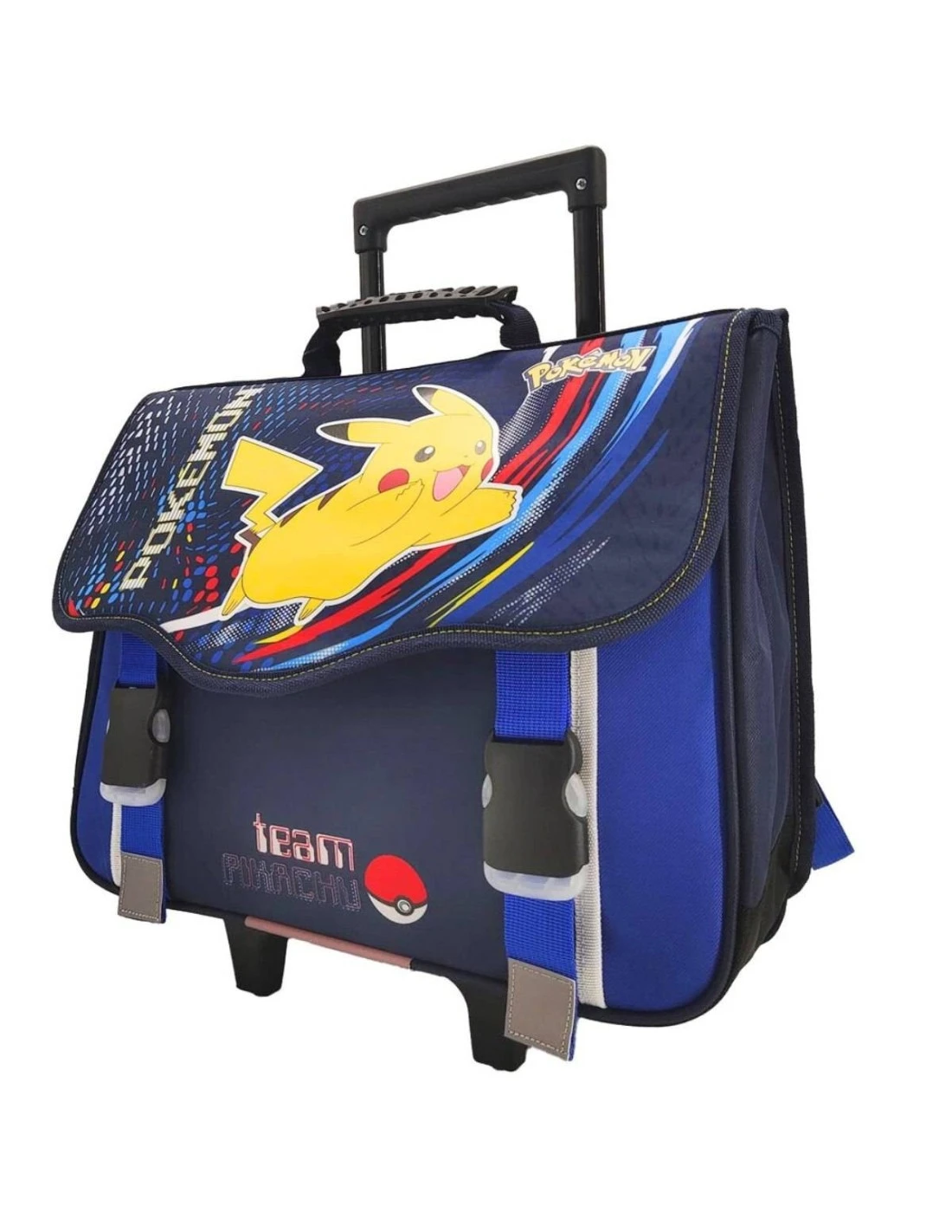 POKEMON Cartable à Roulettes Pokémon 2 Compartiments Team Pikachu 4 POKEMON Cartable à Roulettes Pokémon 2 Compartiments Team Pikachu – Image 2