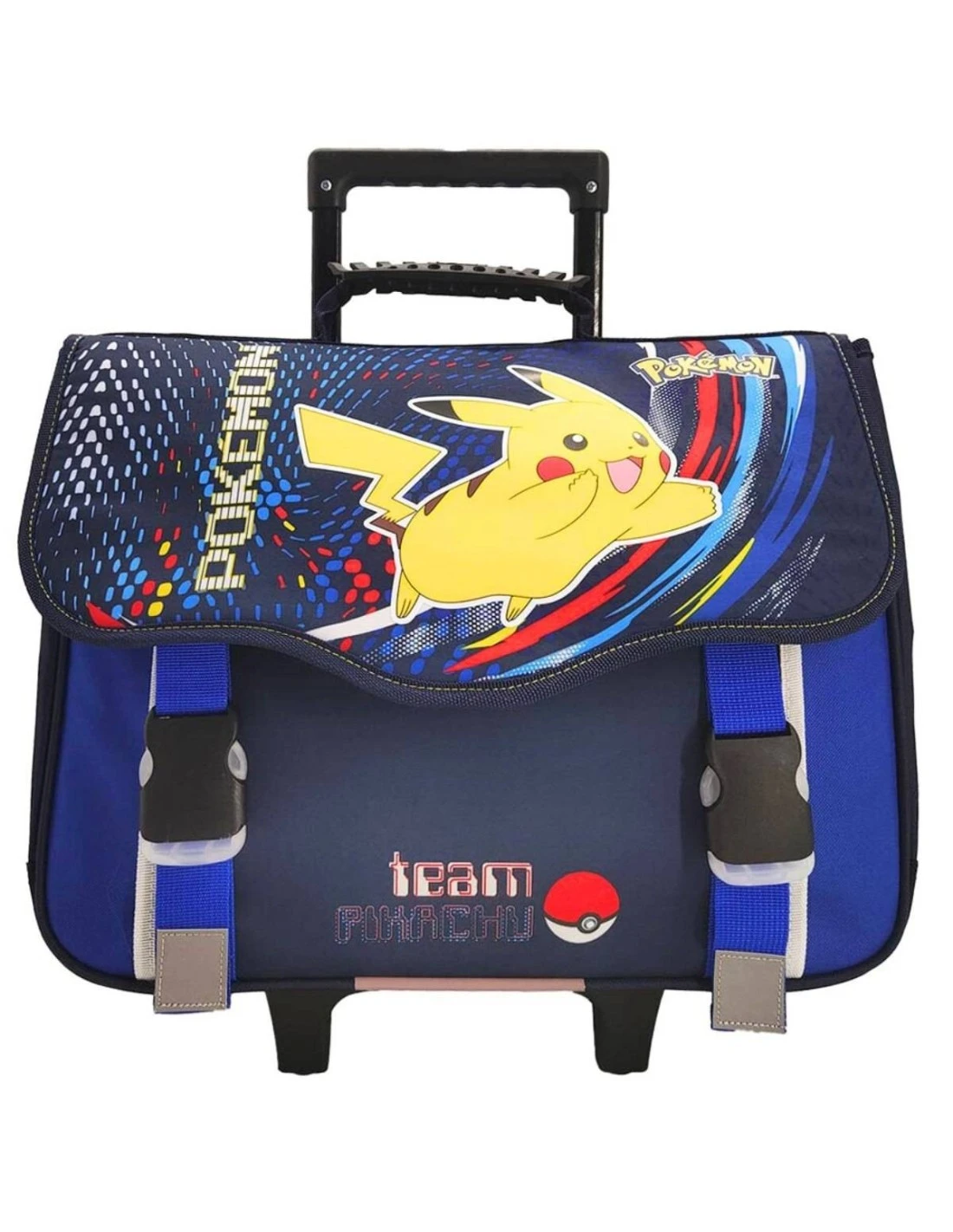 POKEMON Cartable à Roulettes Pokémon 2 Compartiments Team Pikachu 3 POKEMON Cartable à Roulettes Pokémon 2 Compartiments Team Pikachu