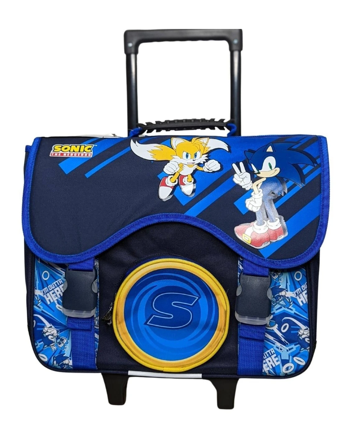Cartable à Roulettes Sonic Premium 41 Cm 2 Compartiments 3 Cartable à Roulettes Sonic Premium 41 Cm 2 Compartiments