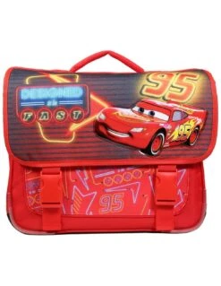 Cartable Cars 38 Cm 2 Compartiments Rouge