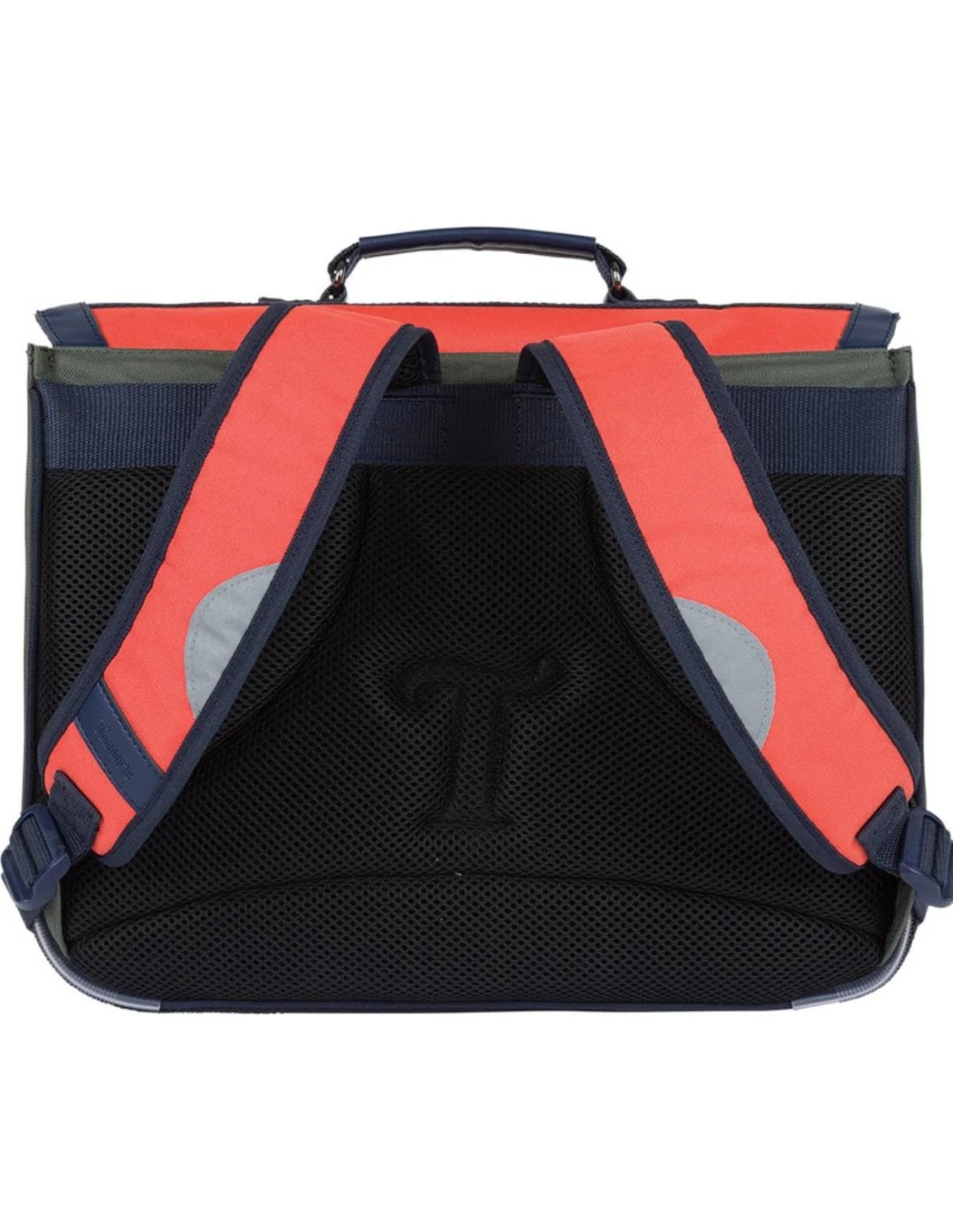 Cartable Tann's Anatole Orange/Kaki Biking 35 Cm 4 Cartable Tann's Anatole Orange/Kaki Biking 35 Cm – Image 2