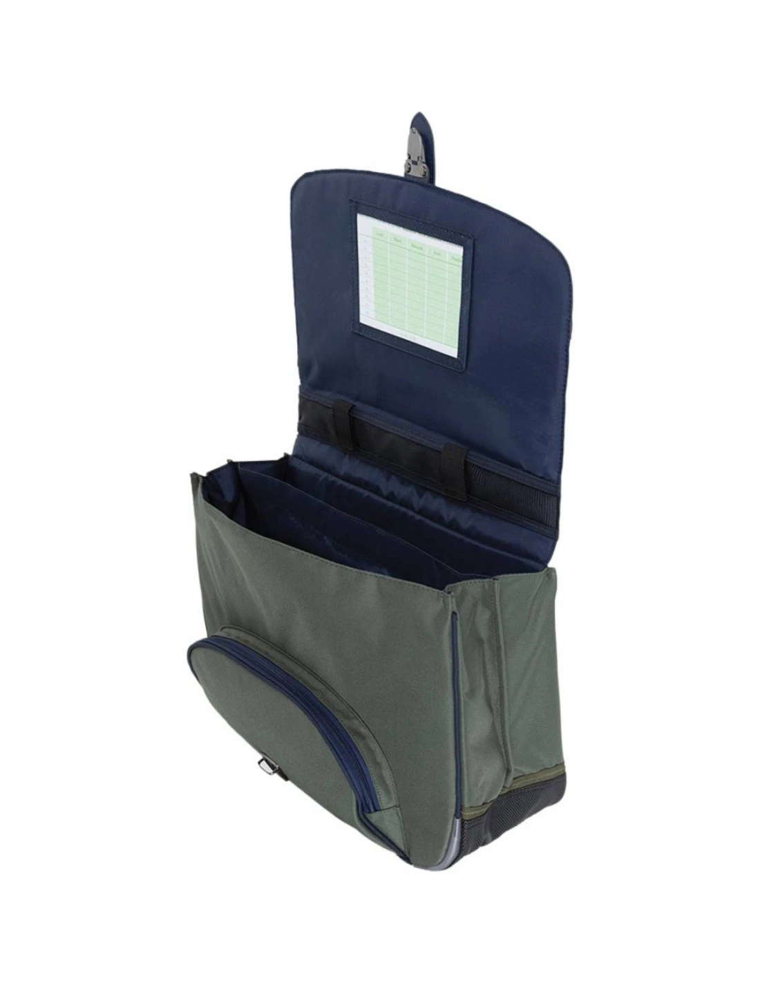 Cartable Tann's Anatole Orange/Kaki Biking 35 Cm 5 Cartable Tann's Anatole Orange/Kaki Biking 35 Cm – Image 3