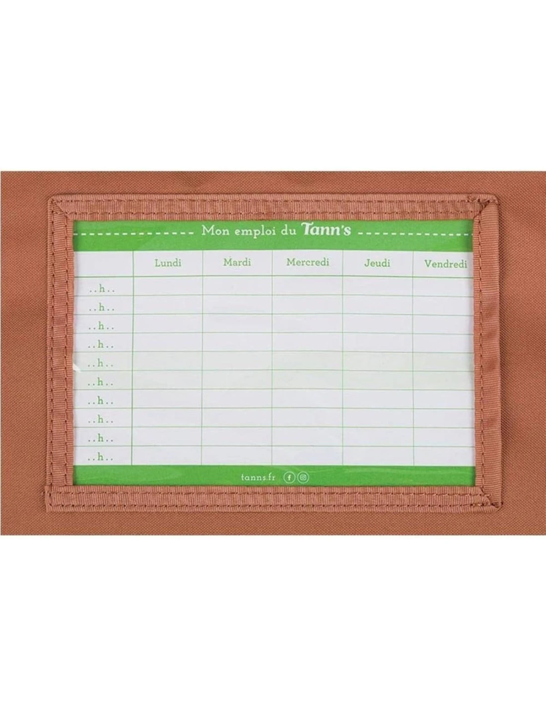 Cartable Tann's Anatole Orange/Kaki Biking 35 Cm 7 Cartable Tann's Anatole Orange/Kaki Biking 35 Cm – Image 5