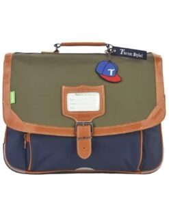 Cartable Tann's Axel Kaki/Marine 38 Cm