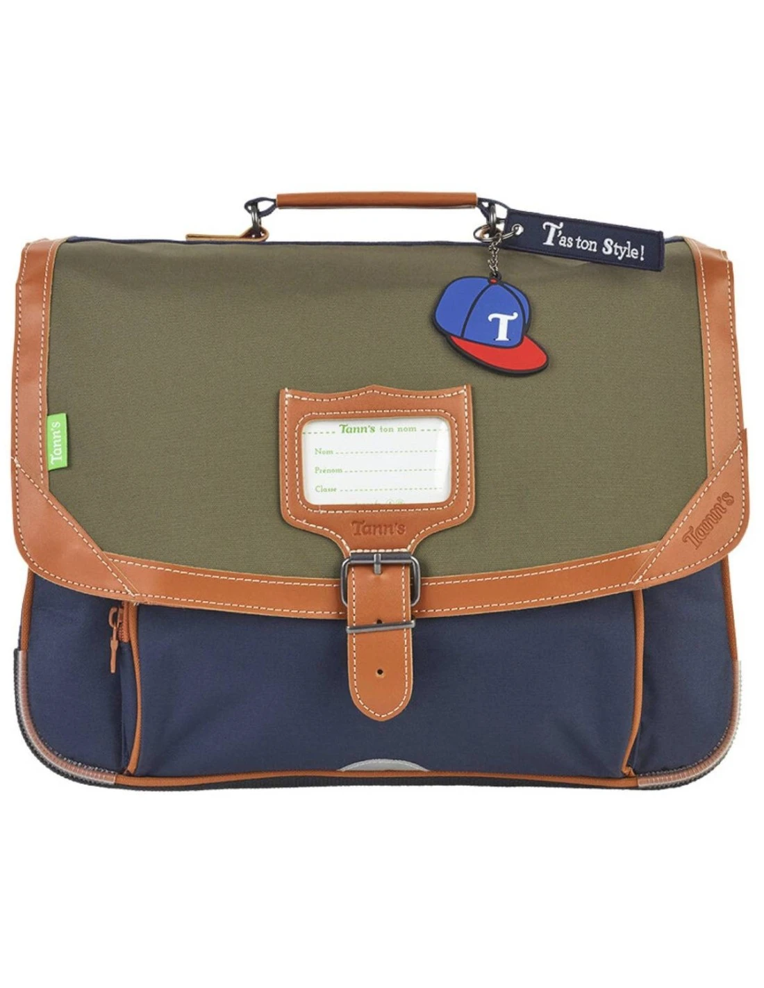 Cartable Tann's Axel Kaki/Marine 38 Cm 3 Cartable Tann's Axel Kaki/Marine 38 Cm