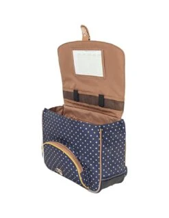 Cartable Tann's Faustine Bleu/ Moutarde 35 Cm -Scolaires Fournitures Magasin cartable tann s faustine bleu moutarde 35 cm 2