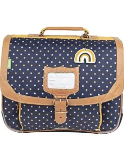 Cartable Tann's Faustine Bleu/ Moutarde 35 Cm