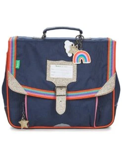 Cartable Tann's Leila Arc En Ciel Bleu 35 Cm