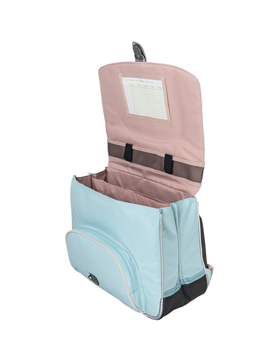 Cartable Tann's Mia Rose/Bleu Ciel 38 Cm 5 Cartable Tann's Mia Rose/Bleu Ciel 38 Cm – Image 3