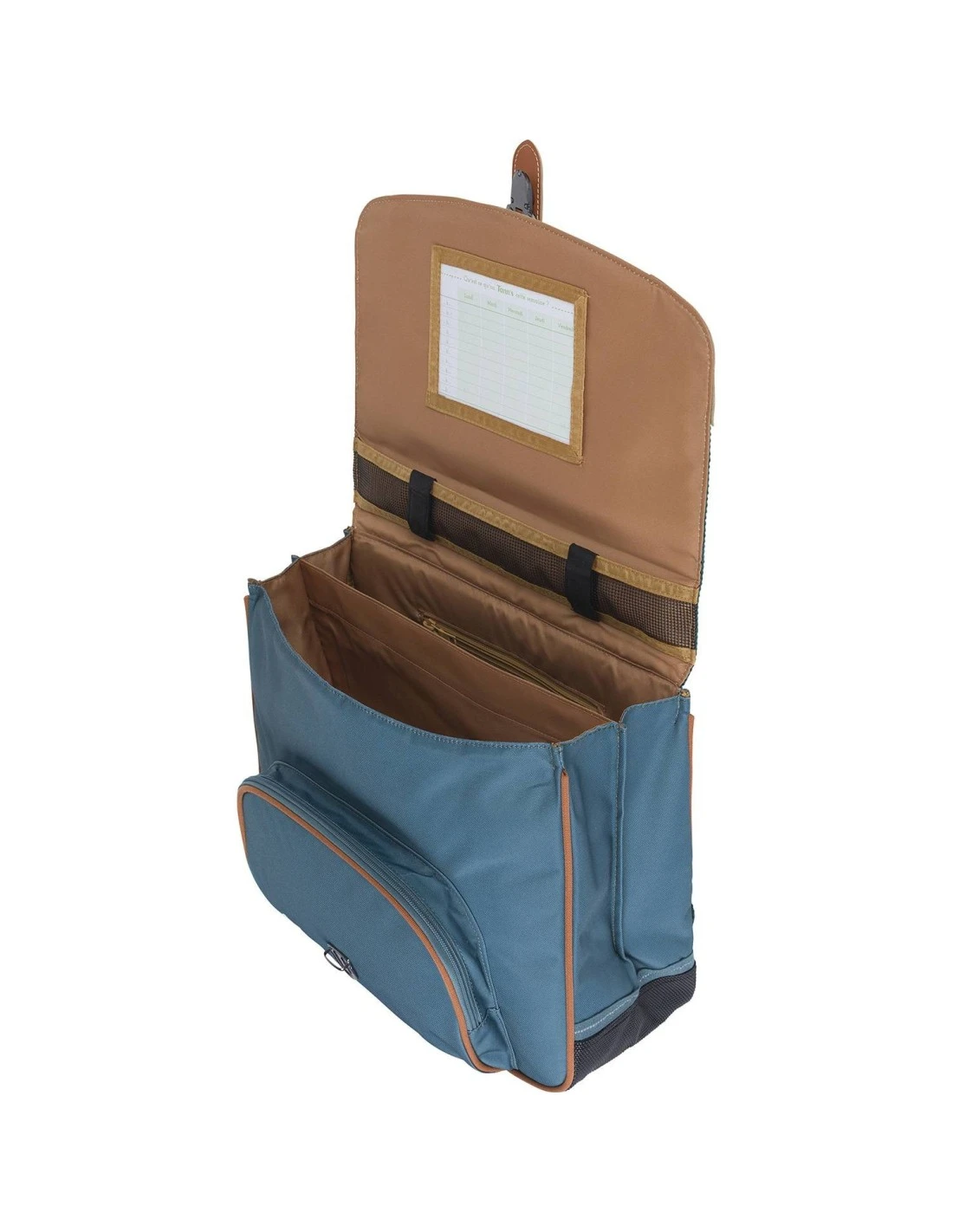 Cartable Tann's Cyrillus Côme Vert Canard 38 Cm 5 Cartable Tann's Cyrillus Côme Vert Canard 38 Cm – Image 3