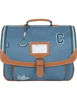 Cartable Tann's Cyrillus Côme Vert Canard 38 Cm