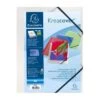 Chemise à Elastique 3 Rabats Exacompta Kreacover Incolore Personnalisable -Scolaires Fournitures Magasin chemise a elastique 3 rabats exacompta kreacover a4 polypropylene opaque incolore
