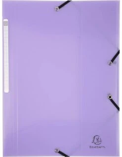 Chemise à élastiques 3 Rabats A4 Pastel Polypro Exacompta 17 Chemise à élastiques 3 Rabats A4 Pastel Polypro Exacompta -Scolaires Fournitures Magasin chemise a elastiques 3 rabats a4 pastel exacompta 4