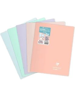Clairefontaine Cahier Koverbook Blush Pastel - 24x32 Cm - 96 Pages Grands Carreaux