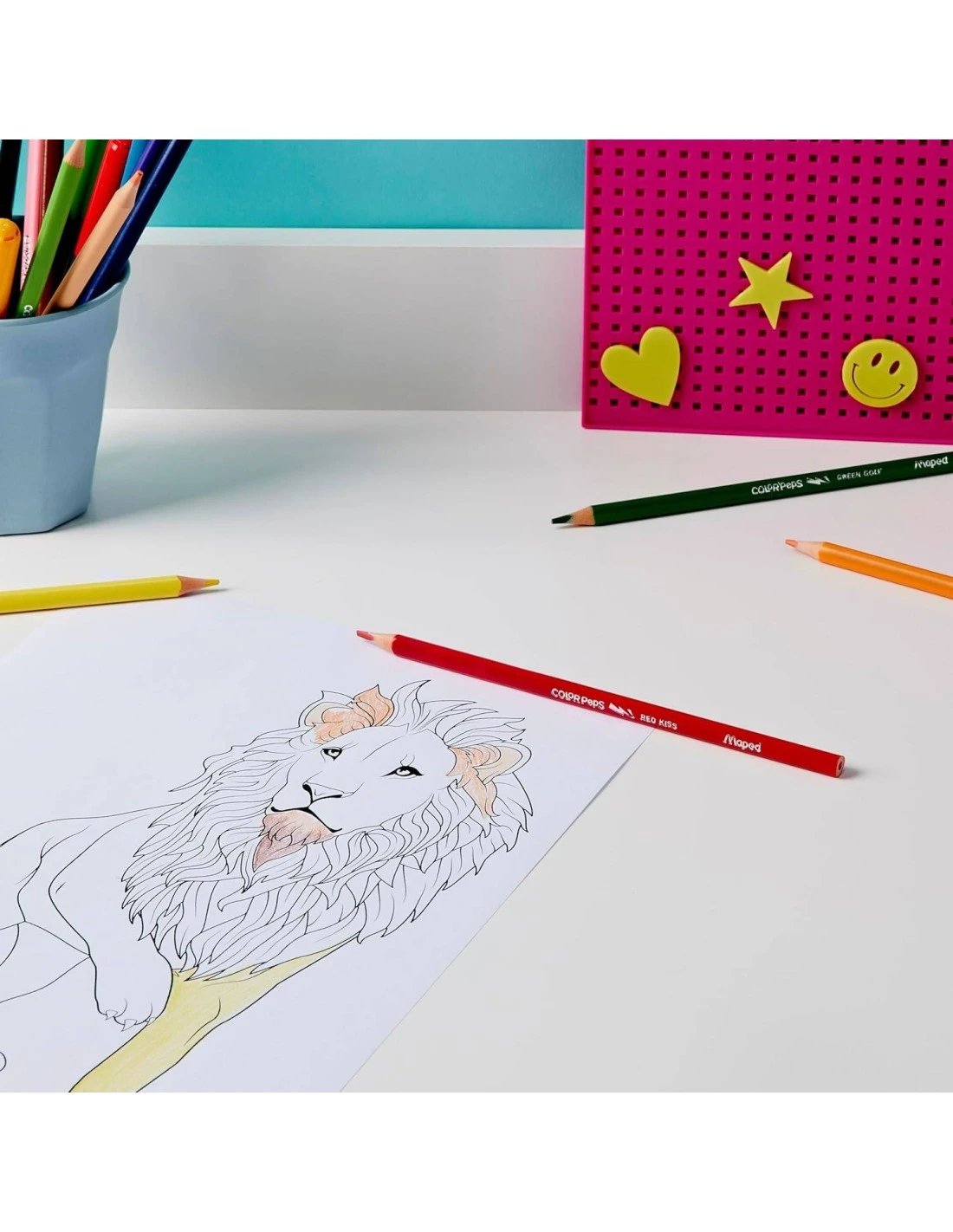 Crayon De Couleur MAPED Colors' Peps Strong X18 5 Crayon De Couleur MAPED Colors' Peps Strong X18 – Image 3