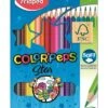 Crayons De Couleur Maped Color'peps Star X18 -Scolaires Fournitures Magasin crayons de couleur maped color peps star x18