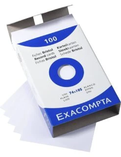 Etui 100 Fiches Bristol Exacompta Non Perforée A4 Uni Blanc 8 Etui 100 Fiches Bristol Exacompta Non Perforée A4 Uni Blanc -Scolaires Fournitures Magasin etui 100 fiches bristol exacompta non perforee a4 uni blanc 1