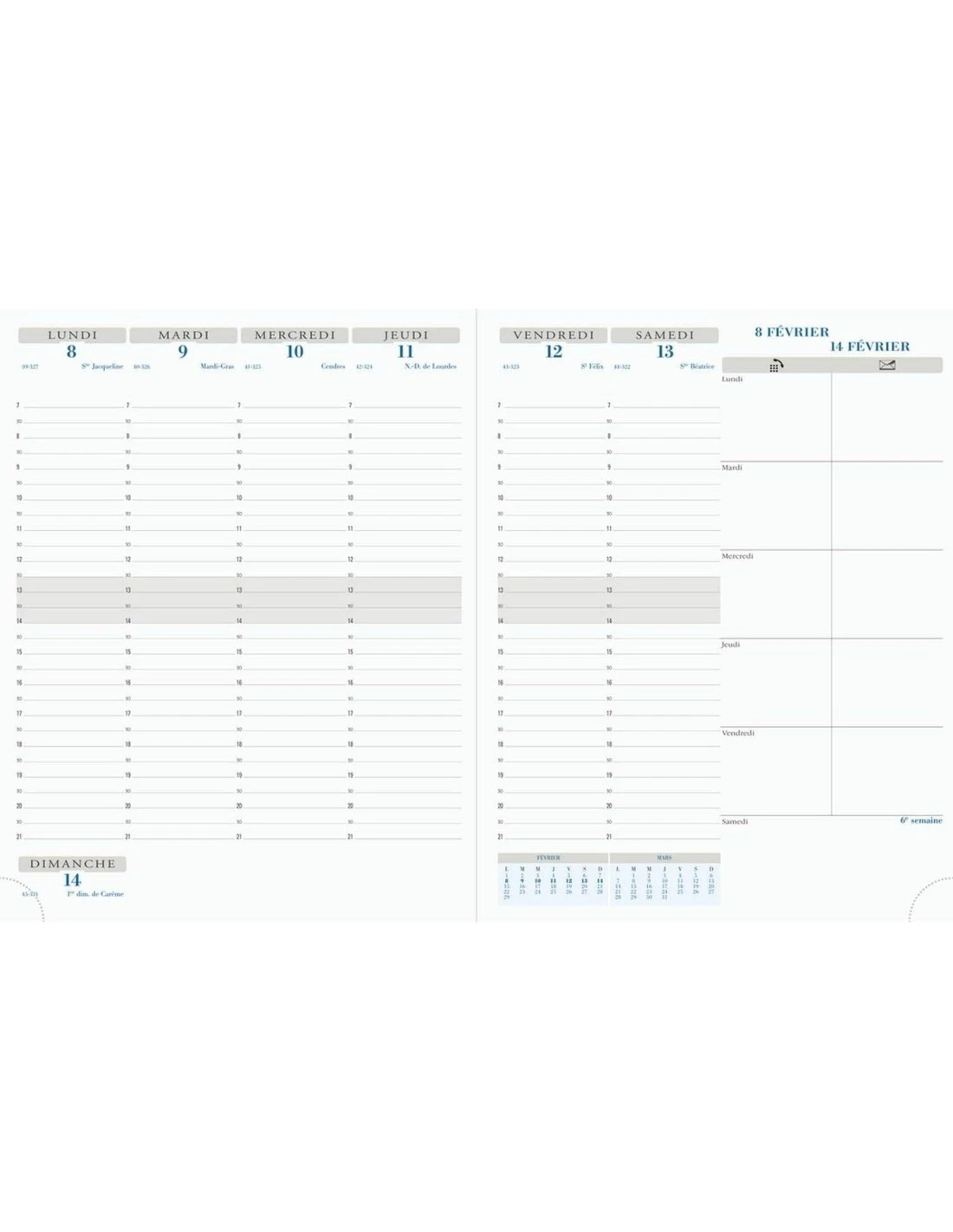 Exacompta - Agenda Semainier Horizons 27 Gobi - 21 Cm X 27 Cm - Janvier 2024 à Décembre 2025 Noir 4 Exacompta - Agenda Semainier Horizons 27 Gobi - 21 Cm X 27 Cm - Janvier 2024 à Décembre 2025 Noir – Image 2