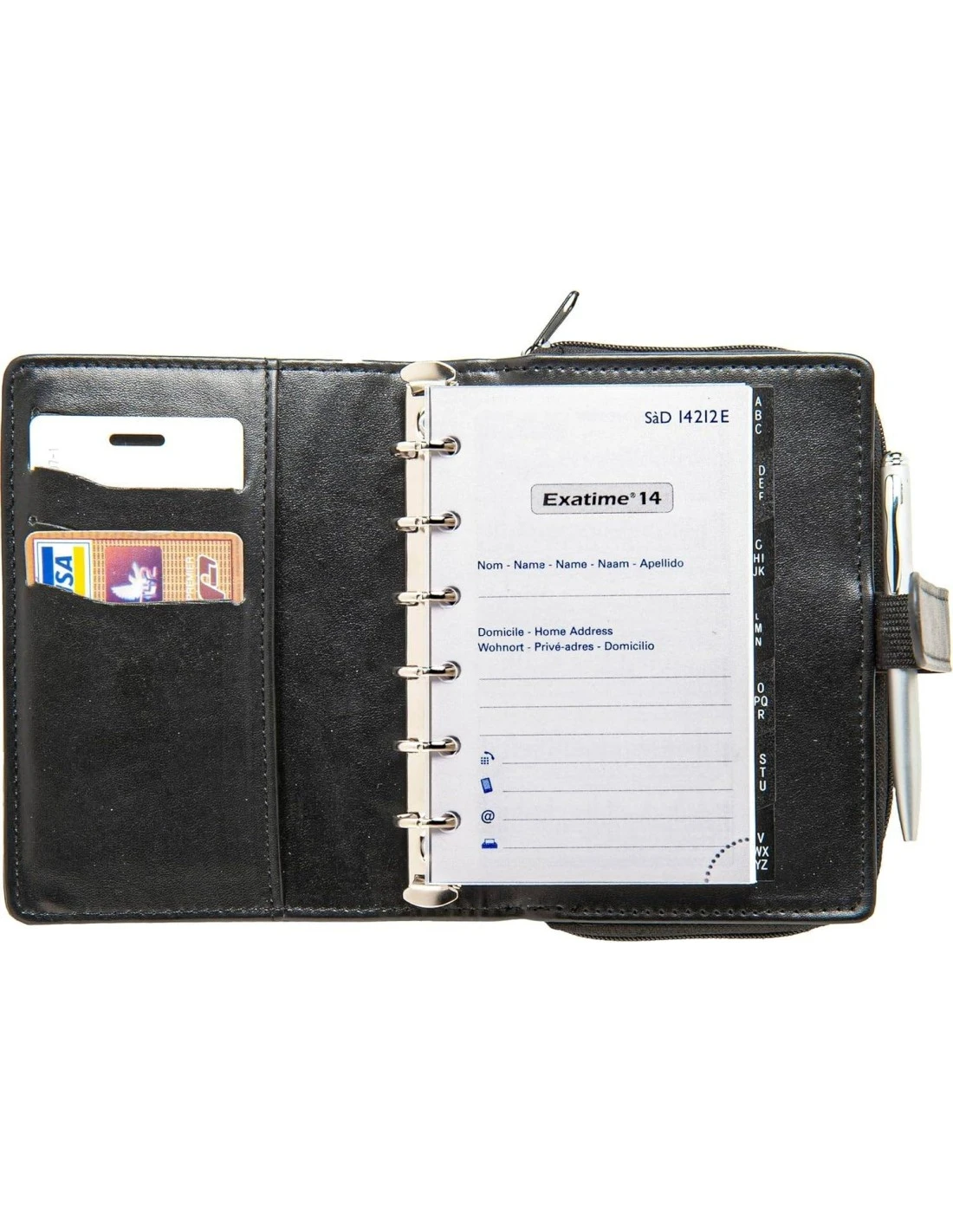 Exacompta - Organiseur Exatime 14 Dual - 11 X 14,5 Cm - Semainier 16 Mois - Septembre 2023 à Décembre 2024 - Coloris Noir 4 Exacompta - Organiseur Exatime 14 Dual - 11 X 14,5 Cm - Semainier 16 Mois - Septembre 2023 à Décembre 2024 - Coloris Noir – Image 2