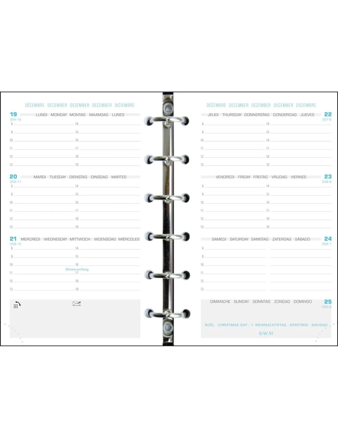 Exacompta - Organiseur Exatime 14 Dual - 11 X 14,5 Cm - Semainier 16 Mois - Septembre 2023 à Décembre 2024 - Coloris Noir 7 Exacompta - Organiseur Exatime 14 Dual - 11 X 14,5 Cm - Semainier 16 Mois - Septembre 2023 à Décembre 2024 - Coloris Noir – Image 5
