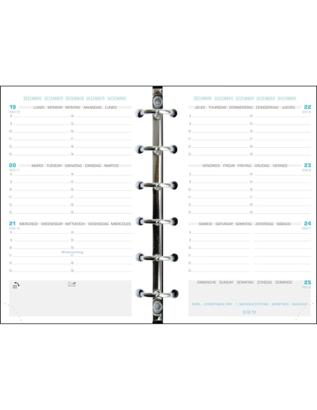 Exacompta - Organiseur Exatime 14 Dual - 11 X 14,5 Cm - Semainier 16 Mois - Septembre 2023 à Décembre 2024 - Coloris Noir 9 Exacompta - Organiseur Exatime 14 Dual - 11 X 14,5 Cm - Semainier 16 Mois - Septembre 2023 à Décembre 2024 - Coloris Noir – Image 7