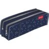 Trousse Double Compartiment Kickers Girl Marine Etoilée 2 Trousse Double Compartiment Kickers Girl Marine Etoilée -Scolaires Fournitures Magasin fourre tout double kickers girl