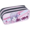 Trousse Double Compartiments MANGA GIRL 1 Trousse Double Compartiments MANGA GIRL -Scolaires Fournitures Magasin fourre tout double manga girl