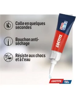 Loctite Super Glue-3 Original Colle Transparente à Séchage Rapide, 2 Tubes 3 G -Scolaires Fournitures Magasin loctite super glue 3 original 2 tubes 3 g 4