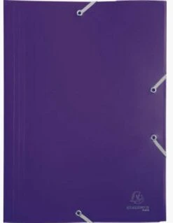 Lot De 10 Chemises à élastiques 3 Rabats Polypropylène EXACOMPTA -Scolaires Fournitures Magasin lot de 10 chemises a elastiques 3 rabats pp exacompta 6