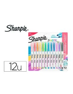 Lot De 12 Marqueurs Créatifs Avec Pointe 2en1 Sharpie S.NOTE -Scolaires Fournitures Magasin lot de 12 marqueurs creatifs avec pointe 2en1 sharpie snote 3