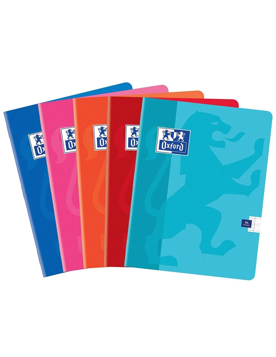 Cahier Oxford 17x22 96 Pages Seyès Carte - Lot De 5 4 Cahier Oxford 17x22 96 Pages Seyès Carte - Lot De 5 – Image 2