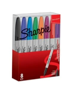 Lot De 8 Marqueurs Permanents à Pointe Fine Sharpie